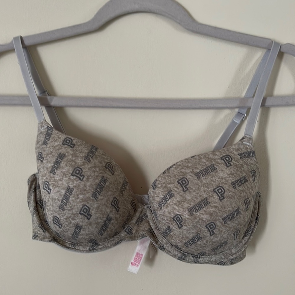 PINK Gray Bra